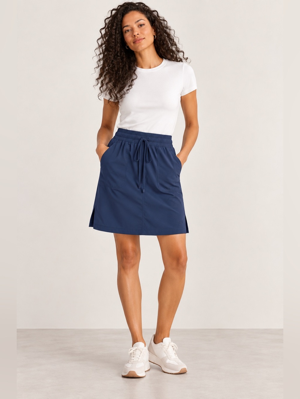 Albion the Away Skirt Pull-On Skirt • size medium • navy blue